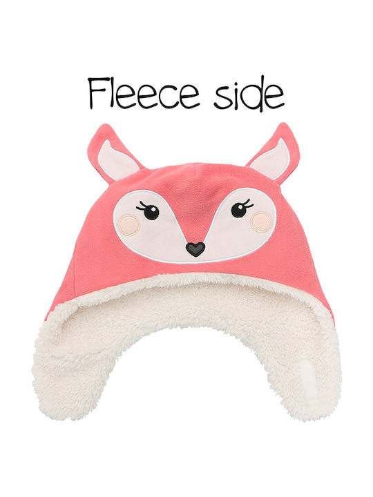 Flapjackkids Deer Σκουφάκι Διπλής Όψης Υφασμάτινο Πορτοκαλί