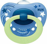 Nuk Orthodontischer Schnuller Silikon Signature Night Sterne Blue Nacht mit Etui für 18-36 Monate 1Stück