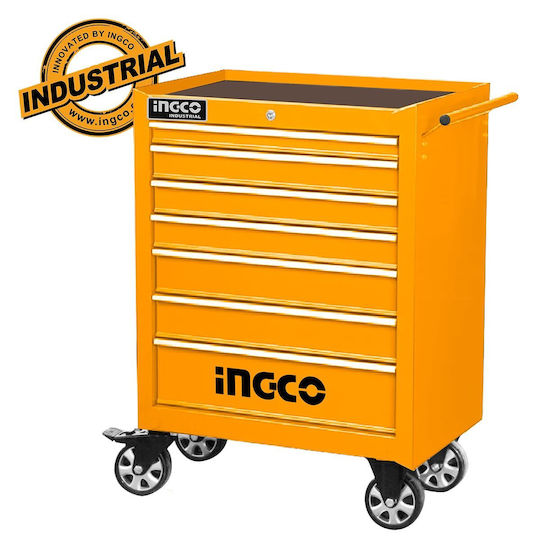 Ingco Rollbar Metallisch Werkzeugkiste B68xT45.8xH94.5cm