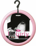 Sumex Car Steering Wheel Cover Girly with Diameter 37-39cm Steering Wheel Leatherette Pink