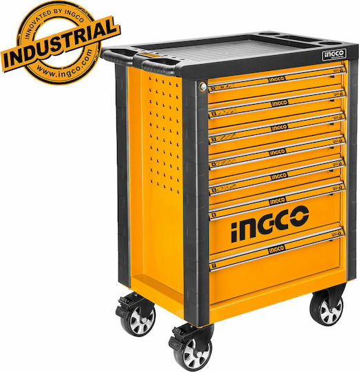 Ingco Rollbar Metallisch Werkzeugkiste B76.5xT46.5xH97.6cm