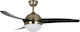 Telemax 52-YJ202 Deckenventilator 132cm Braun / Silber