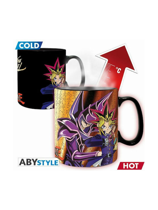Abysse Yu-Gi-Oh! - Yugi vs Kaiba Heat Change Schimbare de Căldură Cană Ceramică Neagră 460ml 1buc