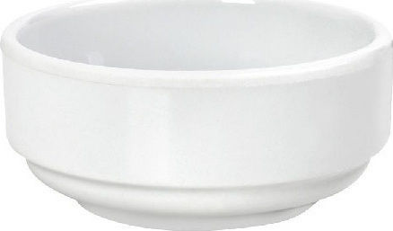 Espiel Bol de Servire pentru Sosuri Rotund din Melamină Alb cu Diametru 6buc