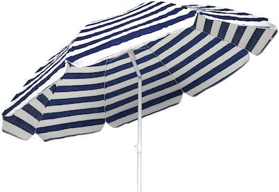 Campus Foldable Beach Umbrella Striped Multicolored Diameter 2m Multicolor 371-6600-19