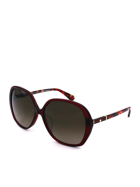 Kate Spade Atalina Feminini Ochelari de soare cu Burgundy Cadru și Negru Degrade Lentilă