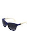 Blumarine Sunglasses with Blue Plastic Frame SBM651 0D82