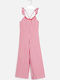 Kids' Fabric Jumpsuit Red
