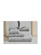 Cokitex Bath Towel Lovable 80x150cm Light Grey Weight 600gr/m²
