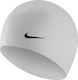 Nike Solid Silicone Adults Swimming Cap White