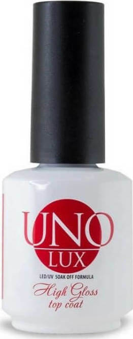 UNO Lux High Gloss Top Coat για Ημιμόνιμα Βερνίκια 15ml | Skroutz.gr