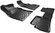 Rizline Set of Front and Rear Mats 4pcs Tray Type for Renault Kadjar 2015-2021 Black