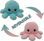 Λούτρινο Reversible Octopus 12 εκ. Ροζ/Σιέλ