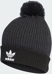 adidas Adicolor Collegiate Pom Pom Beanie Unisex Σκούφος Πλεκτός σε Μαύρο χρώμα