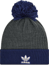 adidas Adicolor Collegiate Pom Pom Beanie Ανδρικός Σκούφος Πλεκτός σε Γκρι χρώμα