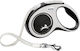 Flexi Foldable Dog Leash/Lead Strap New Comfort L White Black 5m Up To 60kg