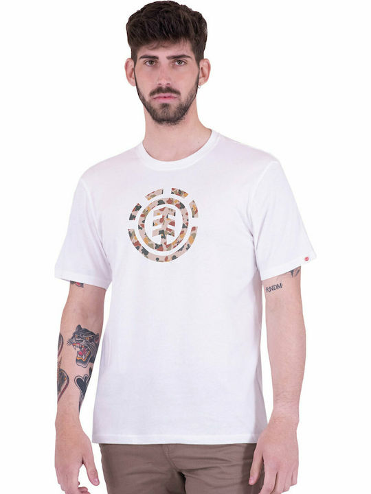 Element Men's Short Sleeve T-shirt White W1SSR7ELP1-3904