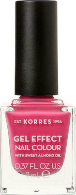 Korres Gel Effect Gloss Βερνίκι Νυχιών Μακράς Διαρκείας Ροζ 20 Pink Parfait Rose 11ml