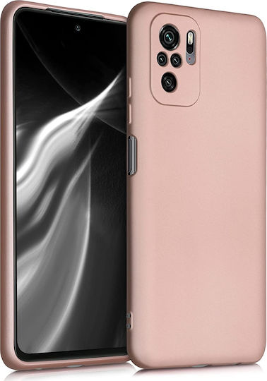 KWmobile Back Cover Σιλικόνης 1.3mm Metallic Rose Gold (Redmi Note 10 / 10s / Poco M5s)