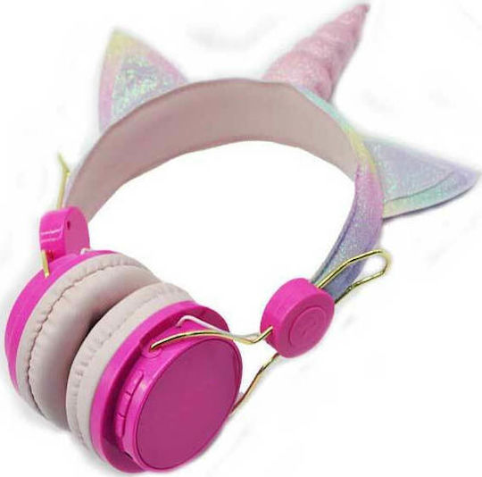Unicorn AH-808 Kabellose Bluetooth Am Ohr Kopfhörer mit 18 Stunden Betriebszeit Fuchsie