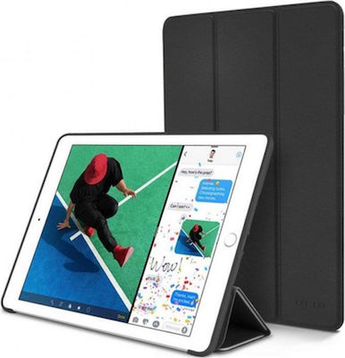 iNOS Smart Flip Cover Δερματίνης Μαύρο (iPad 2017/2018 9.7")