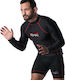 Olympus Sport Rash Guard Ανδρική Μακρυμάνικη Μπλούζα 70130014 για MMA Μαύρη