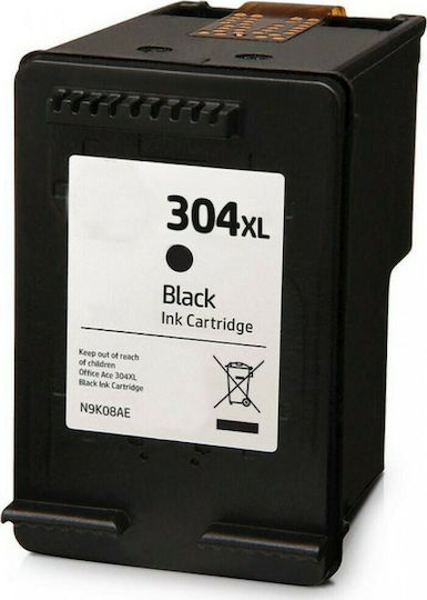 VS Συμβατό Μελάνι Εκτυπωτή InkJet HP 304XL N9K08AE 300 Σελίδων 14ml Μαύρο