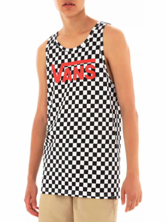 Vans Checkerboard Μπλούζα Black / White Vans Checkerboard Μπλούζα Black / White