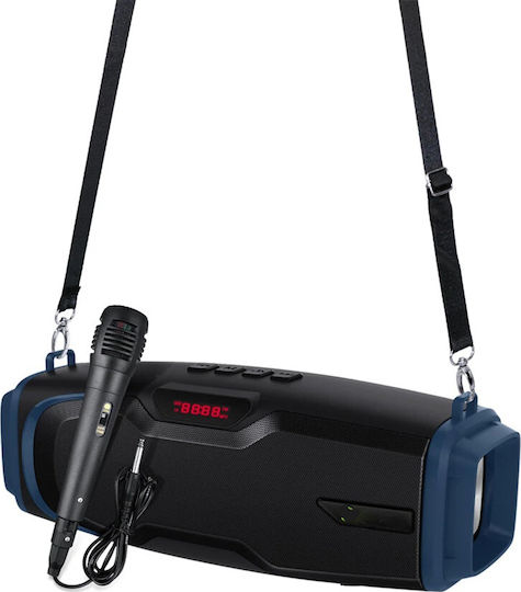 Andowl Karaoke-Lautsprecher mit Kabelgebundenem Mikrofon Q-YX600 Q-YX600 Blau