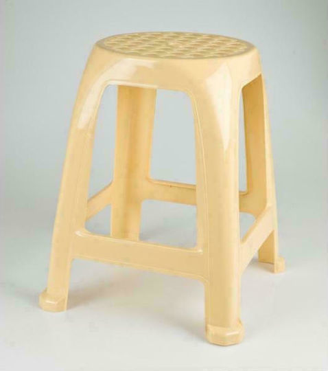 Scaun De Grădină Din Plastic Bej 37x37x47cm Scaun De Grădină Din Plastic Bej 37x37x47cm