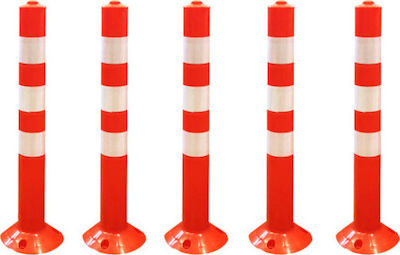 Hoppline Plastic Traffic Columns Orange H74cm 5pcs HOP1001181