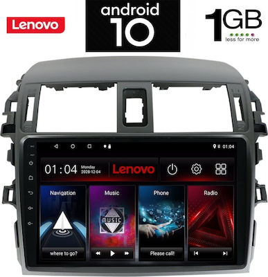 Lenovo Sistem Audio Auto pentru Toyota Corolla 2006-2012 (Bluetooth/USB/AUX/WiFi/GPS/Partitură) cu Ecran Tactil 9" IQ-AN X5955_GPS