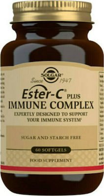 Solgar Ester-C Plus Immune Complex Supplement for Immune Support 60 softgels