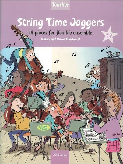 Oxford University Press Blackwell - String Time Joggers за Струнни инструменти Учебник на учителя + CD