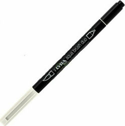 Lyra Aqua Brush Duo Μαρκαδόρος Σχεδίου Γκρι 4mm