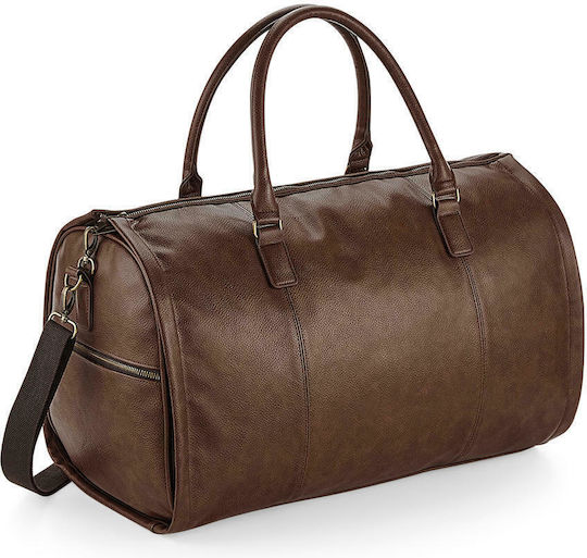 Quadra QD880 NuHide Garment Weekender Σακ Βουαγιάζ 37lt Καφέ από Δερματίνη Μ54xΠ26xΥ31εκ.
