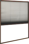vidaXL Σίτα Παραθύρου Πλισέ Καφέ από Fiberglass 160x120cm 148662