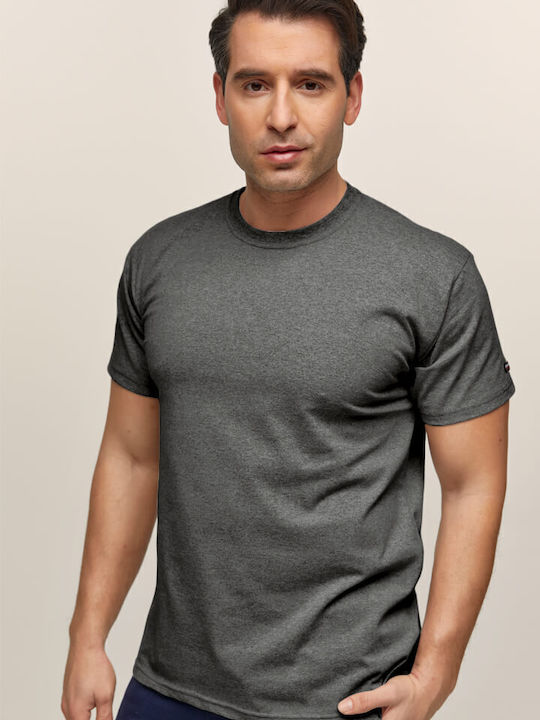 Bodymove Ανδρικό T-shirt Κοντομάνικο Dark Grey
