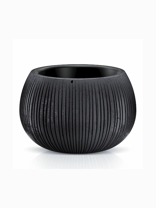 Iliadis Beton Bowl Pot Black 37x37x22cm 268910