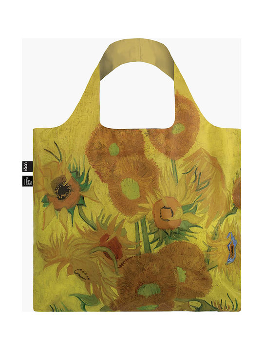 Loqi Van Gogh Sunflowers Fabric Shopping Bag Yellow