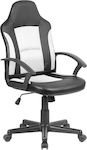 A6130 Reclining Office Chair with Fixed Arms Μαύρο / Λευκό Zita Plus