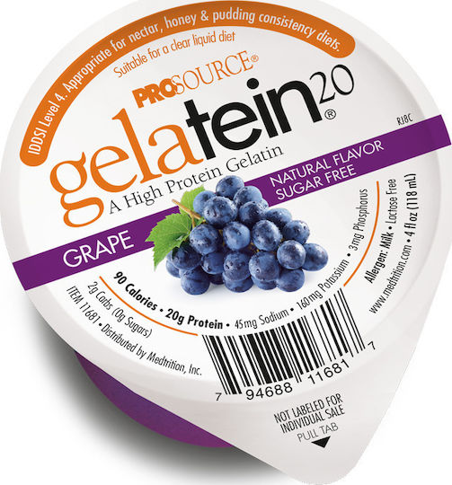 Medtrition ProSource Gelatein 20 Gluten & Lactose Free with Flavor Grape 120ml