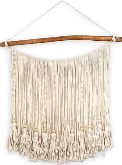 Kaemingk Macrame Hanging Wall Decor Made of Fabric 40x60cm