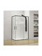 Karag Efe 100 NR-10 Cabinet Duș cu Glisare Ușă 110x120x190cm Sticlă transparentă Nero