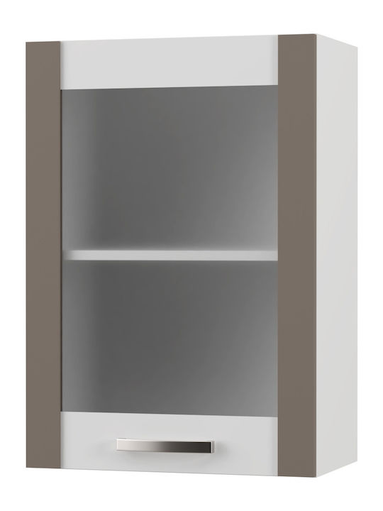 Charlotte Wall Cabinet Μόκα L50xW30.5xH71.8cm