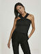 TB2818 Women's Summer Blouse Cotton Sleeveless Black