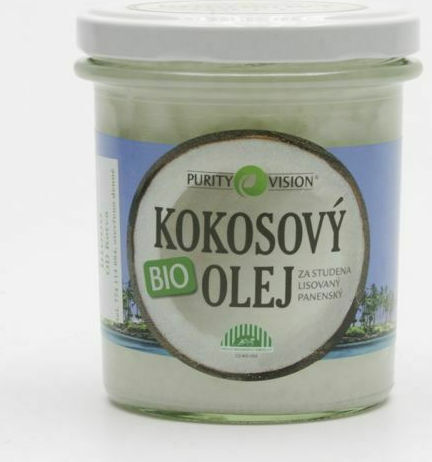 Purity Vision Βιολογικό Παρθένο Λάδι Καρύδας Organic Virgin Coconut Oil Cold Pressed 120ml