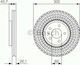 Bosch Brake Discs Front 2pcs for Opel Mokka