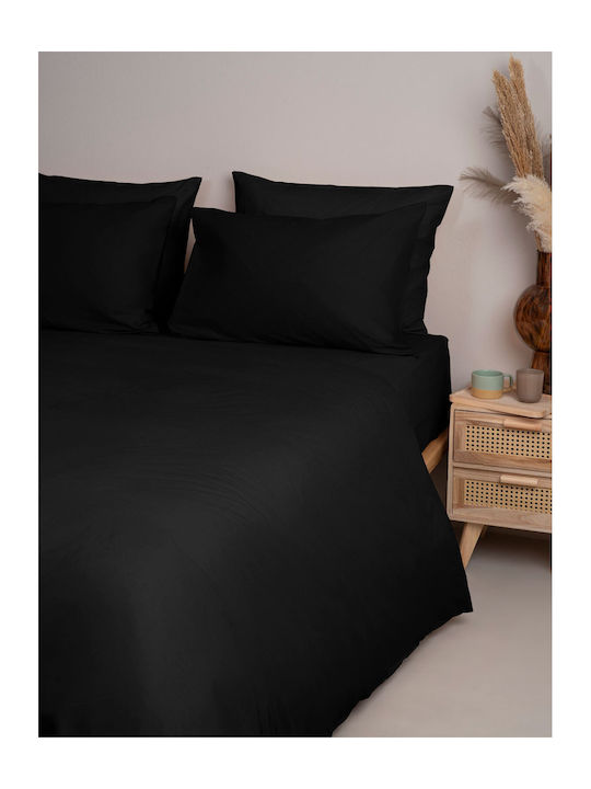 Sunshine Sheet Sets Queen 220x250cm. Menta 152 208 Black 4pcs