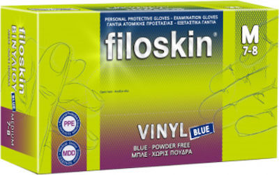 Filoskin Examination Gloves Powder Free Blue 100pcs